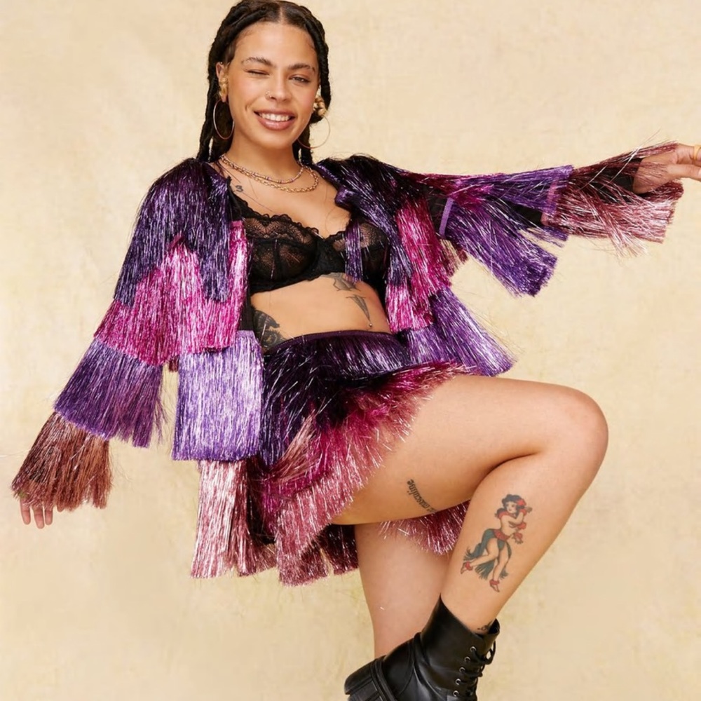 Nasty gal fringe jacket